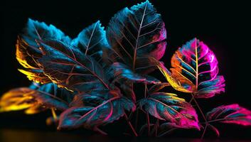 vibrante colori ilustração do grupo do flores - generativo ai foto