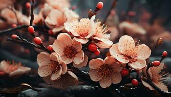 frescor do primavera dentro uma ramalhete do vibrante colori flores gerado de ai foto