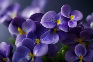 colorida flores chamado amores-perfeitos estavam dado Como uma presente para mãe dia., ai gerado foto