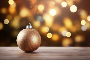 Natal e Novo ano fundo com bokeh luzes ai gerado foto