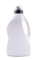 em branco branco detergente garrafa zombar acima, frente Visão foto