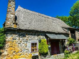 toit de chaume en Auvergne foto