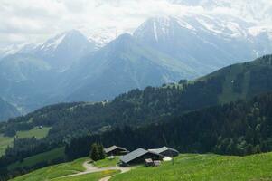 panorama do a francês Alpes foto