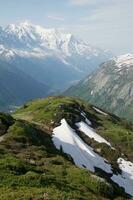 panorama do a francês Alpes foto