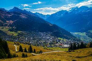 paysage des Alpes Suisse en Automne foto