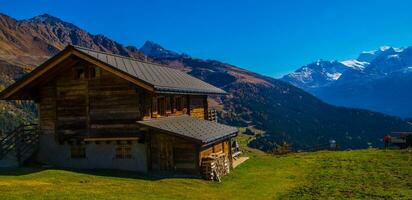 paysage des Alpes Suisse en Automne foto