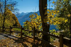 paysage des Alpes Suisse en Automne foto