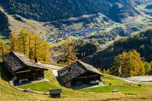 paysage des Alpes Suisse en Automne foto