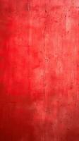 sujo e resistido vermelho concreto parede fundo textura. ai gerado foto