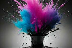 tinta pintura splash. ai generativo pró foto