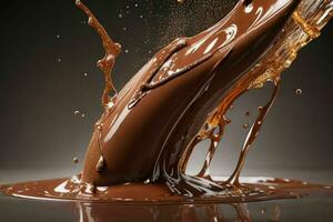 chocolate splash. ai generativo pró foto