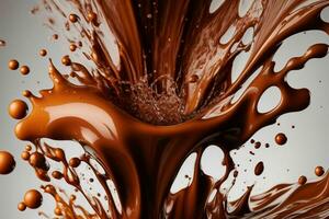 chocolate splash. ai generativo pró foto