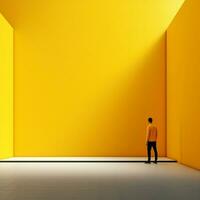 amarelo minimalista papel de parede foto