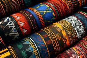 a intrincado padrões em tradicional africano texto foto