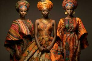 a único e intrigante africano moda tendências foto