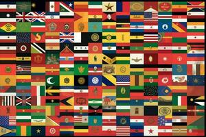 todos países bandeira foto