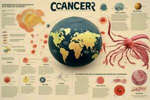 Câncer infográfico imagem hd foto