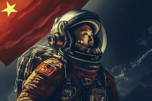 chinês astronauta lua foto
