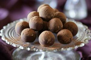 chocolate trufas imagem hd foto