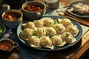 dumplings imagem hd foto