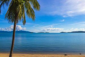 incrível panorama da paisagem de koh samui island palm beach na Tailândia. foto