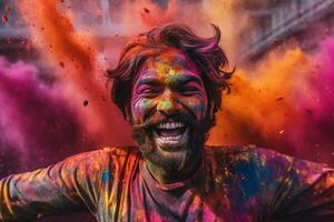 feliz holi imagem hd foto