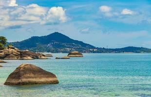 bela vista panorâmica da praia de prata koh samui Tailândia.