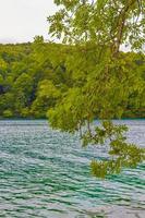 plitvice lakes national park paisagem águas turquesas na croácia.