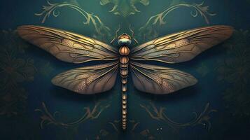 uma poster para uma libélula chamado libélula foto