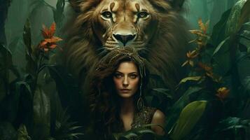 uma poster para a filme rainha do a selva foto