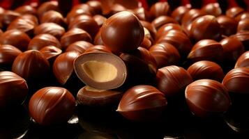 chocolate avelã doce foto