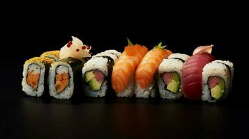 Sushi rolos imagem hd foto