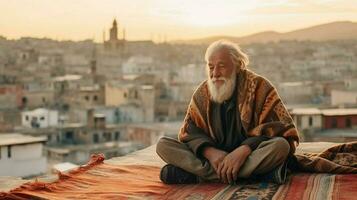 turco velho pessoa turco cidade foto