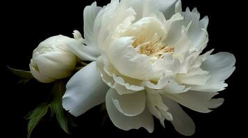 flor de peônia branca foto