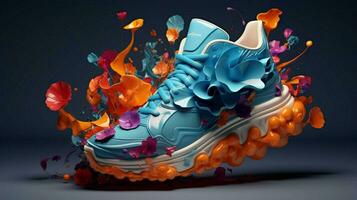 3d tênis de alberto seveso avançado cor esquema foto