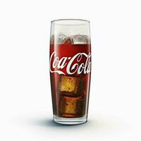 Coca Cola zero com branco fundo Alto qualidade foto