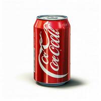 Coca Cola zero com branco fundo Alto qualidade foto