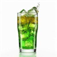 verde Cola com branco fundo Alto qualidade ultra foto