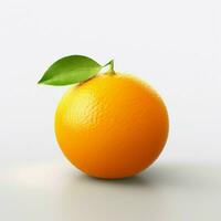 lim em laranja com branco fundo Alto qualidade foto