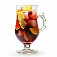 sangria senhorial com branco fundo Alto qualidade foto