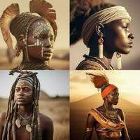 africano cultura Alto qualidade 4k ultra hd hdr foto