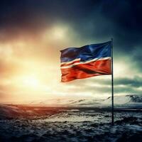 bandeira do Islândia Alto qualidade 4k ultra foto