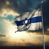 bandeira do Israel Alto qualidade 4k ultra h foto