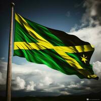 bandeira do Jamaica Alto qualidade 4k ultra foto