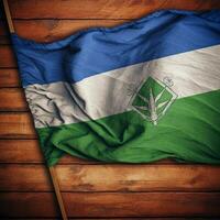 bandeira do Lesoto Alto qualidade 4k ultra foto