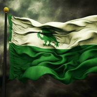 bandeira do Nigéria Alto qualidade 4k ultra foto