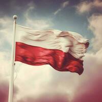 bandeira do Polônia Alto qualidade 4k ultra h foto