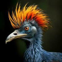 nacional pássaro do Congo livre Estado a Alto qualidade foto