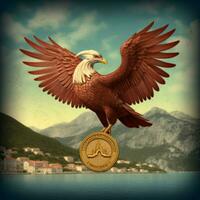 nacional pássaro do Montenegro Alto qualidade 4k ultra foto