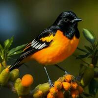 nacional pássaro do laranja livre Estado Alto qualidade foto